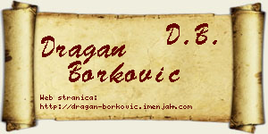 Dragan Borković vizit kartica